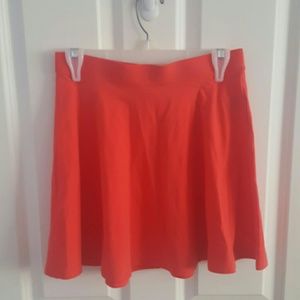 Coral Red Skirt
